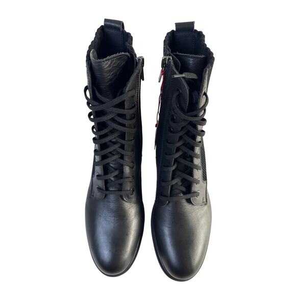 Pikolinos Boots Salamanca Ankle Womens EU39 Black Leather Side Zip & Lace US 8.5 - Picture 5 of 10